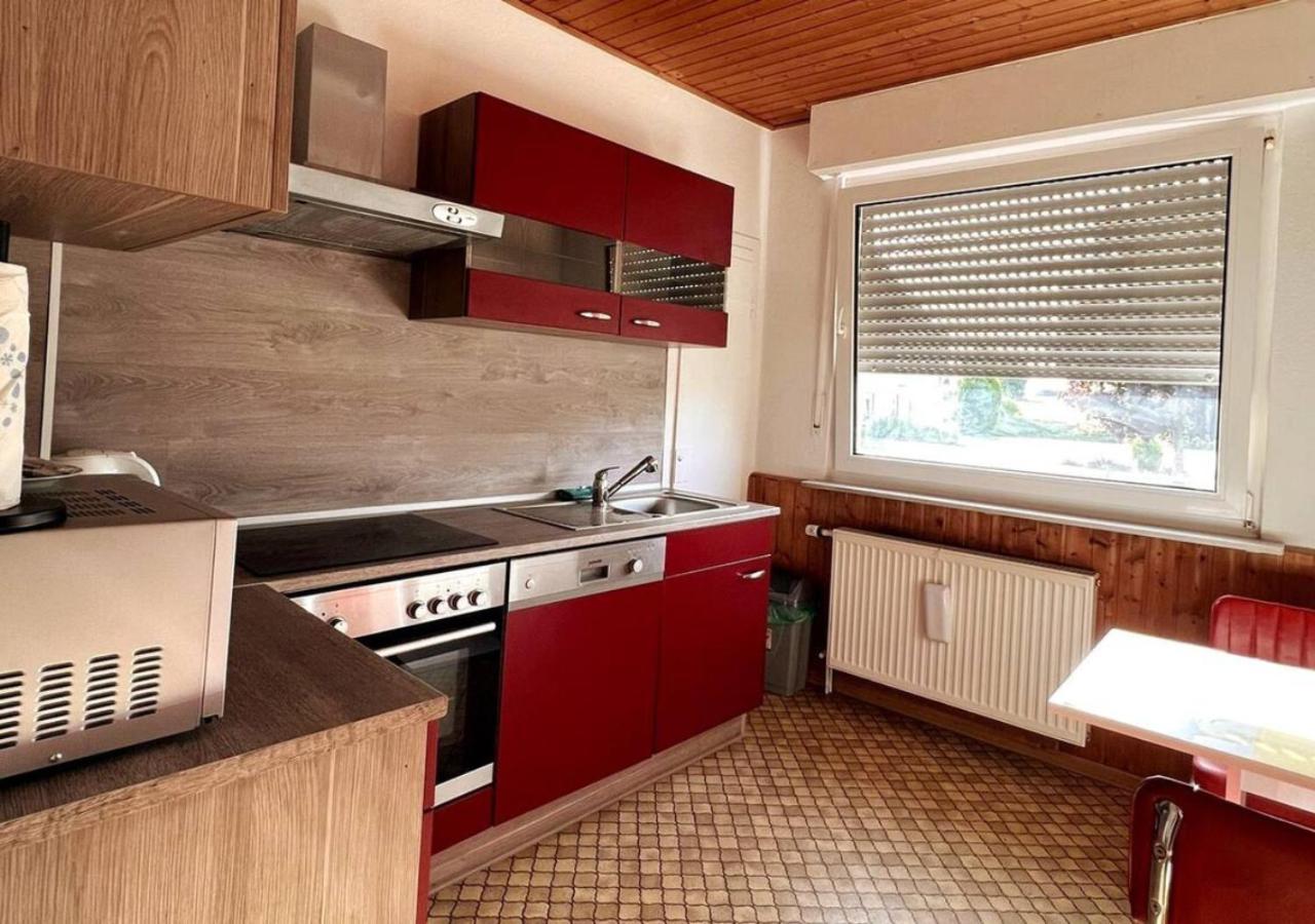 Ruhige Freistehender Bungalow Mit Parkplatz Beckum Exterior foto